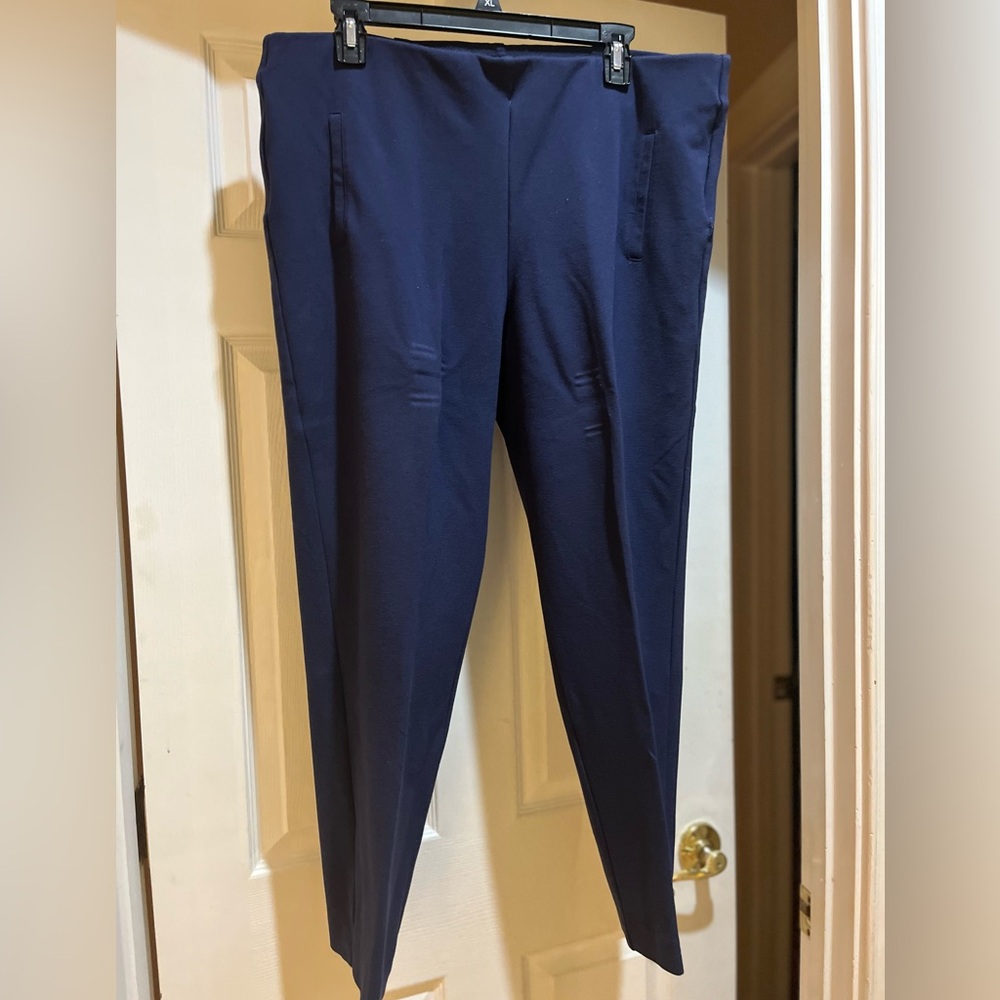 Cadet blue Ponte Pants by Chicos